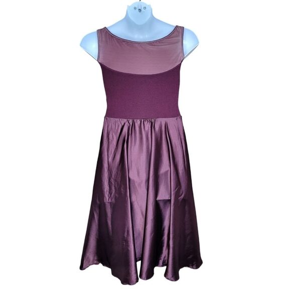 WEISSMAN‎ burgundy black current Chasing Cars dance contemporary jazz costume M - Picture 3 of 10